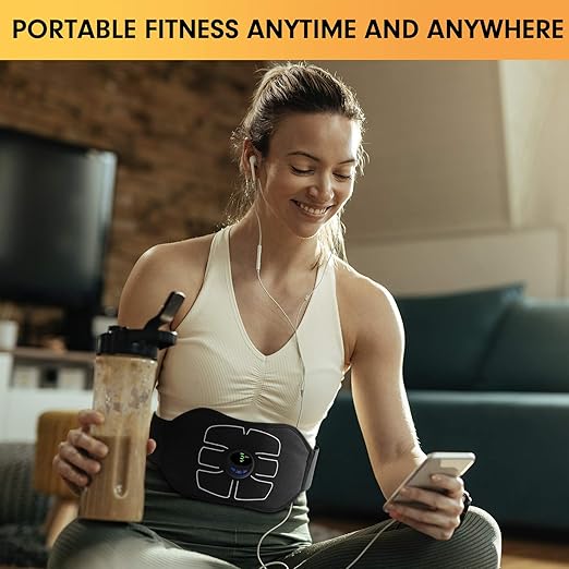 Abdominal Toning Belt Workout, ABS Stimulator.