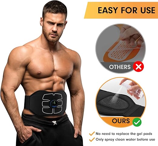 Abdominal Toning Belt Workout, ABS Stimulator.