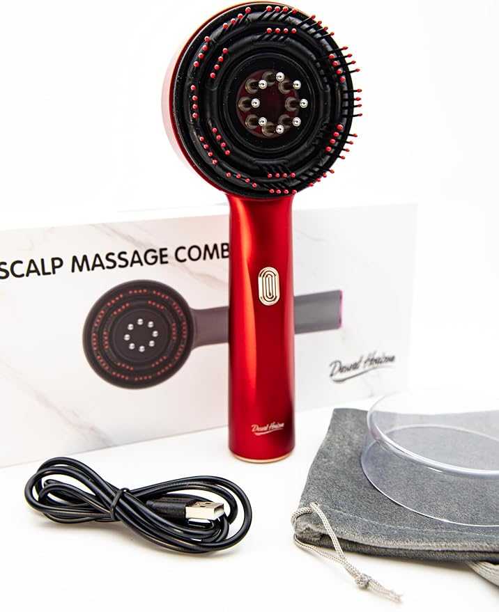 Scalp Massage Brush with Oil Applicator.