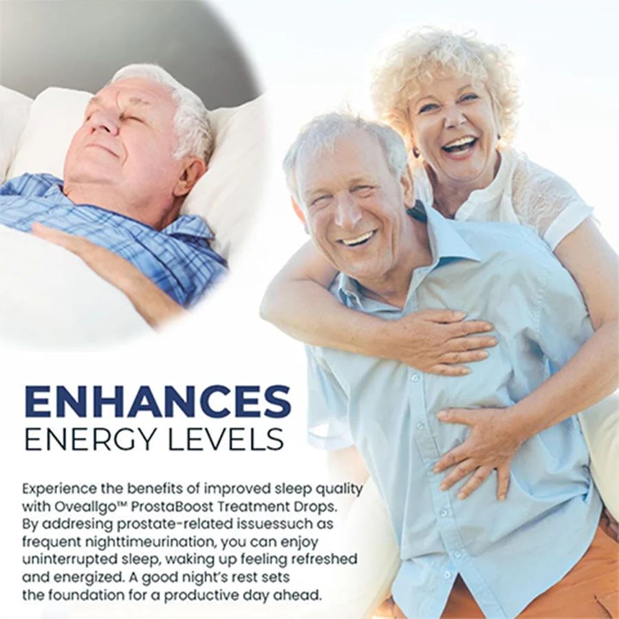 ProstaBoost Treatment Drops featuring an elderly couple with text about improved sleep quality.
also Experience natural prostate wellness with Oveallgo™ BeeBoom Nasal Inhaler. Formulated with bee venom therapy, this innovative inhaler helps relieve prostate discomfort, improve bladder control, and support better circulation and vitality. A safe, natural solution for men’s health and comfort.