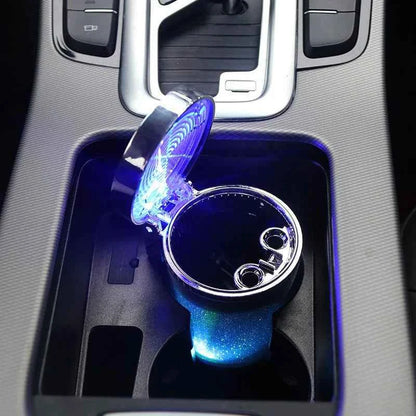 Car Ashtray Creative LED Portable Multifunctional Ashtray With Light