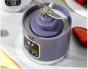 Purple blender with 'S3' branding on a white surface