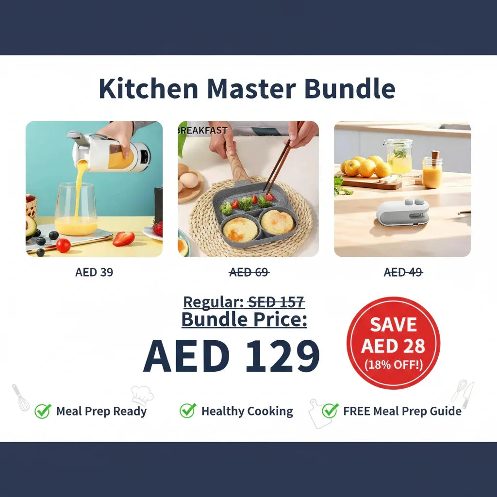 Kitchen Master Bundle - Complete Cooking Solution (Blender + Frying Pan + Sealing Machine)