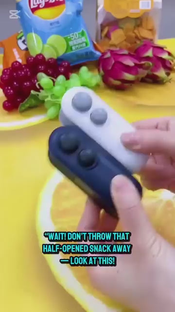 Portable Sealing Machine Demonstration - Resealing Half-Opened Snack Bags to Preserve Freshness