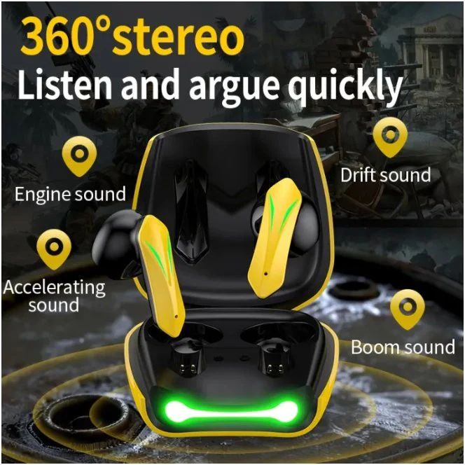Wireless Earbuds with Deep Bass, Bluetooth 5.0 & 800ft Range | LED Case.